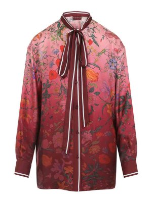 GUCCI: shirts - Degrade Floral Shirt