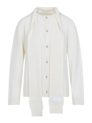MM6 MAISON MARGIELA: cardigan - Cardigan di lana