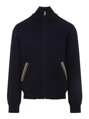 PAUL SMITH: casual jackets - Knitted Bomber Jacket