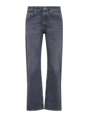 RICK OWENS: bootcut jeans - Drkshdw Fog Cut Jeans