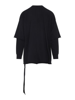 RICK OWENS: Sweatshirts & Sweaters - Drkshdw Tommy Hustler Sweatshirt