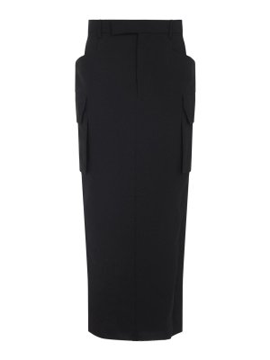 RICK OWENS: Knee length skirts & Midi - Firbanks Midi Skirt