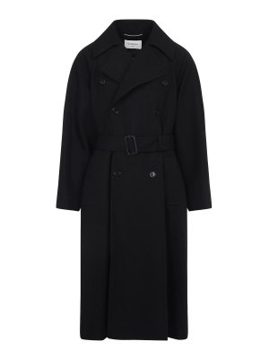 SAINT LAURENT: short coats - Wool Coat