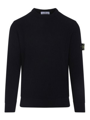 STONE ISLAND: crew necks - Virgin Wool Pullover