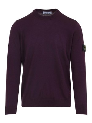 STONE ISLAND: Strickpullover mit Rundhalsausschnitt - Rundhalspullover - Taupe