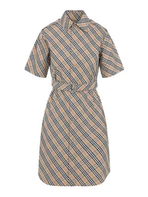 BURBERRY: short dresses - Chemisier Cotton Mini Dress