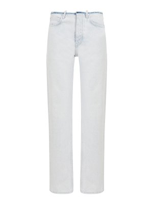 BALENCIAGA: bootcut jeans - Cut Off Waistband Jeans