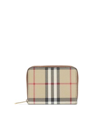 BURBERRY: wallets & purses - Mini Zip Around Wallet