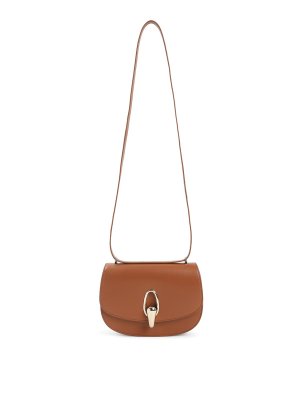 GIORGIO ARMANI: cross body bags - Calf Leather Shoulder Bag