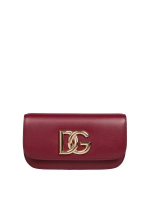 DOLCE & GABBANA: borse a tracolla - Borsa A Tracolla 35 In Pelle Con Logo Dg