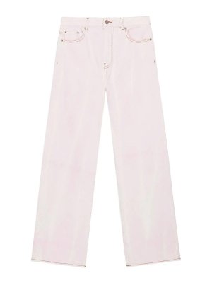 GANNI: Boyfriend - Boyfriend Jeans - Weiß