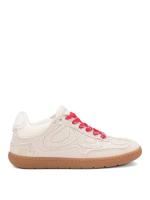 GANNI: Sneaker - Sneaker - Creme