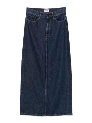 P.A.R.O.S.H.: Knielange und Midi Röcke - Midirock - Blau