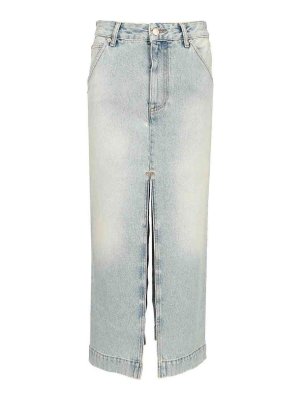 DARKPARK: ニーレングススカート＆ミディ丈 - 膝丈/ミディスカート - ライトブルー