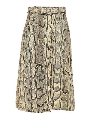 DRIES VAN NOTEN: Knee length skirts & Midi - Sheraz Skirt With Jacquard Snake Print