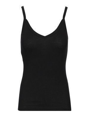 FLORE FLORE: Top e canotte - Canotta nera