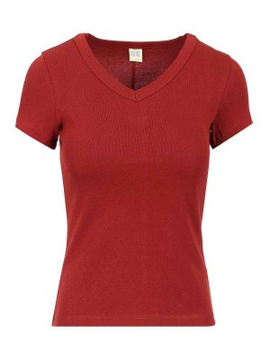 FLORE FLORE: Camisetas - Camiseta - Rojo Oscuro