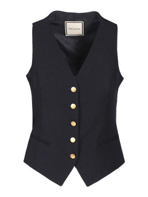 TAGLIATORE: Gilets - Gilet - Noir