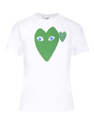 Comme des Garçons Play: Camisetas - Camiseta - Blanco