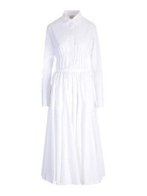 PATOU: maxi dresses - Cotton Midi Shirt Dress