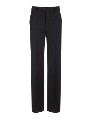 RICK OWENS: Trousers Shorts - Straight Wool Trousers