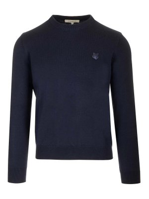 MAISON KITSUNÉ: crew necks - Bold Fox Head Patch Regular Jumper