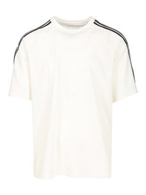 Y-3: T-shirts - T-Shirt - Weiß