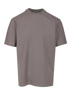 Y-3: T-shirts - T-Shirt - Gris