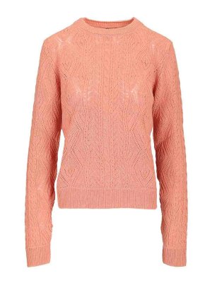 ETRO: Suéteres con cuello pico - Suéter Cuello Redondo - Rosado