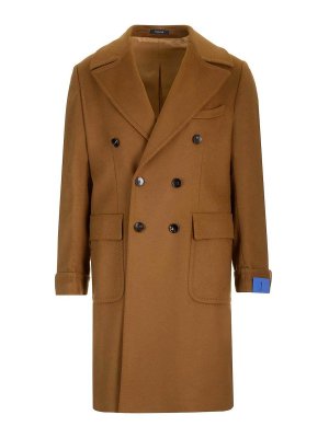 GUARINUCCI: short coats - Ulster Coat In Virgin Wool And Cashmere