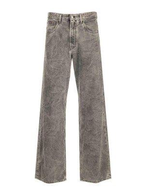 MM6 MAISON MARGIELA: Bootcut - Bootcut Jeans - Grau