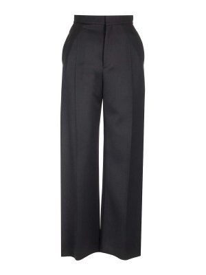 LOEWE: Trousers Shorts - High-Waisted Wool Trousers