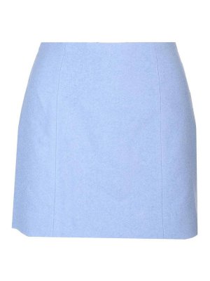 PATOU: Knee length skirts & Midi - Stretch Tweed Mini Skirt