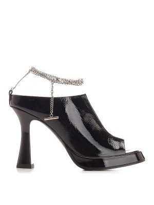 ALEXANDER MCQUEEN: sandals - Ankle Chain Strap Sandals