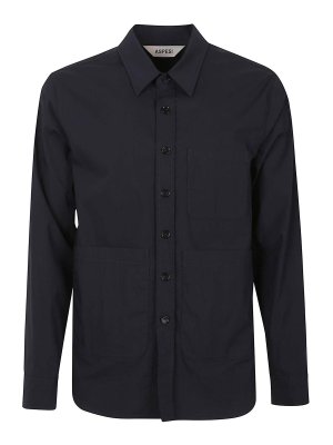 ASPESI: Camisas - Camisa - Azul Oscuro