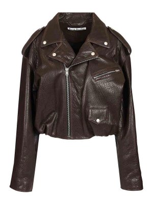 Acne Studios: casual jackets - Leather Jacket