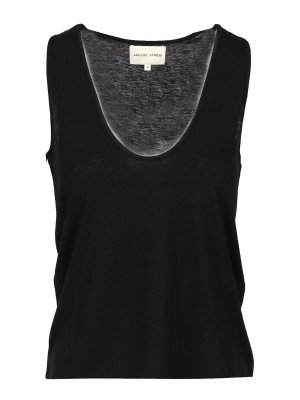 LOULOU STUDIO: Tops y camisetas sin mangas - Top - Negro