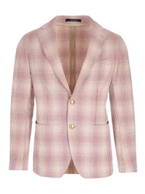 TAGLIATORE: casual jackets - Check Motif Jacket