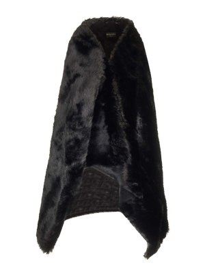 BALENCIAGA: Pelz und Shearling - Pelz - Schwarz