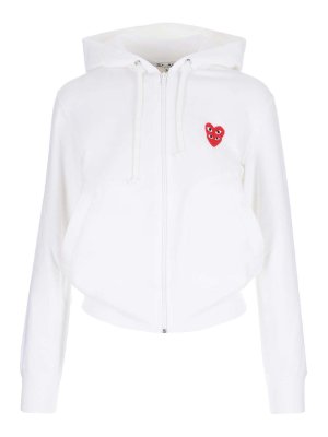 Comme des Garçons Play: Sudaderas y suéteres - Sudadera - Blanco