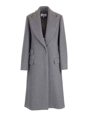 LOEWE: cappotti corti - Lana e cashmere lungo cappotto