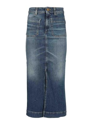 SEAFARER: Knielange und Midi Röcke - Midirock - Blau