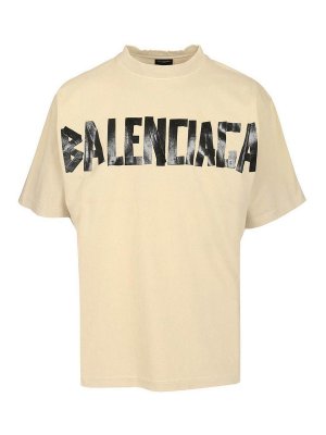 BALENCIAGA: T-shirts - T-Shirt - Beige