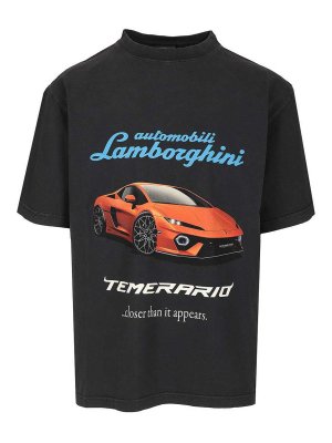 BALENCIAGA: T-shirts - T-Shirt - Schwarz