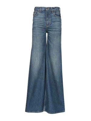CHLOE': Bootcut - Bootcut Jeans - Blau