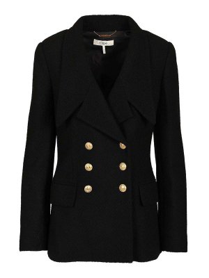 CHLOE': casual jackets - Double-Breasted Tailored Jacket