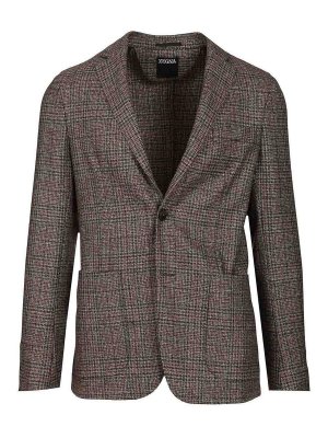 ZEGNA: casual jackets - Prince Of Wales Wool Jacket