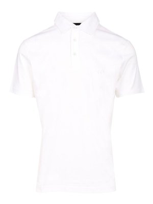 GIORGIO ARMANI: polo shirts - Cotton Polo Shirt
