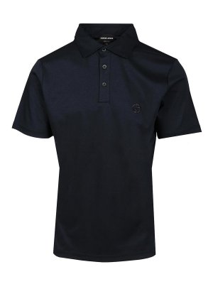 GIORGIO ARMANI: polo shirts - Cotton Polo Shirt
