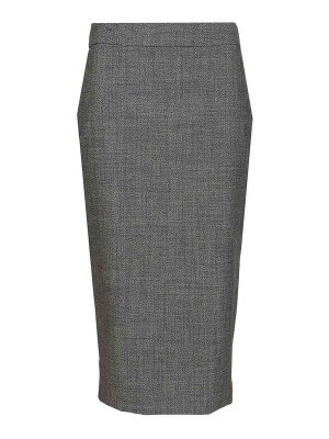 ALEXANDER MCQUEEN: gonne al ginocchio  e longuette - Gonna in stile uniforme